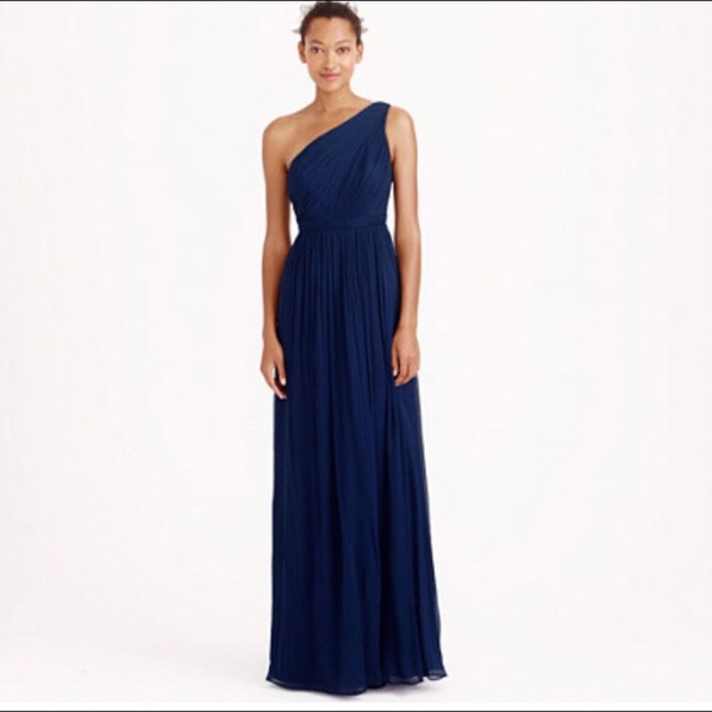 J. Crew Formal Kylie Navy Blue Bridesmaid Prom